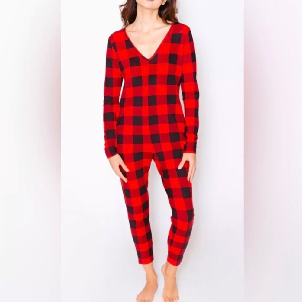 Smash + Tess Buffalo Plaid Friday Romper (M)